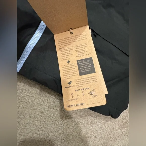 Flylow Sarah Jacket Black BNWT Size Small - Picture 7 of 9